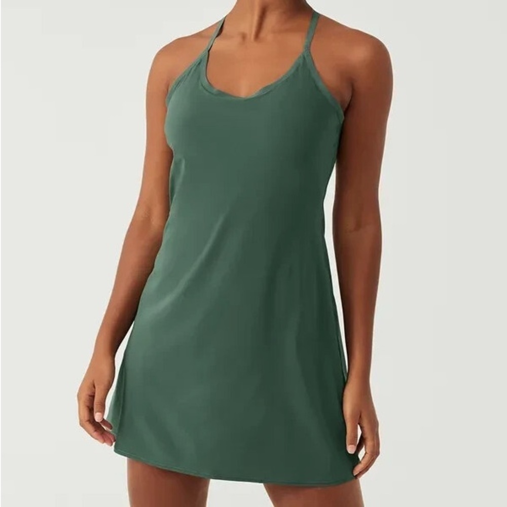 Outdoor Voices Women's The Exercise Dress in Evergreen.